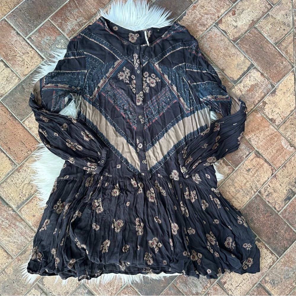 [Free People] Button Down Shirt Dress - Size Small‎